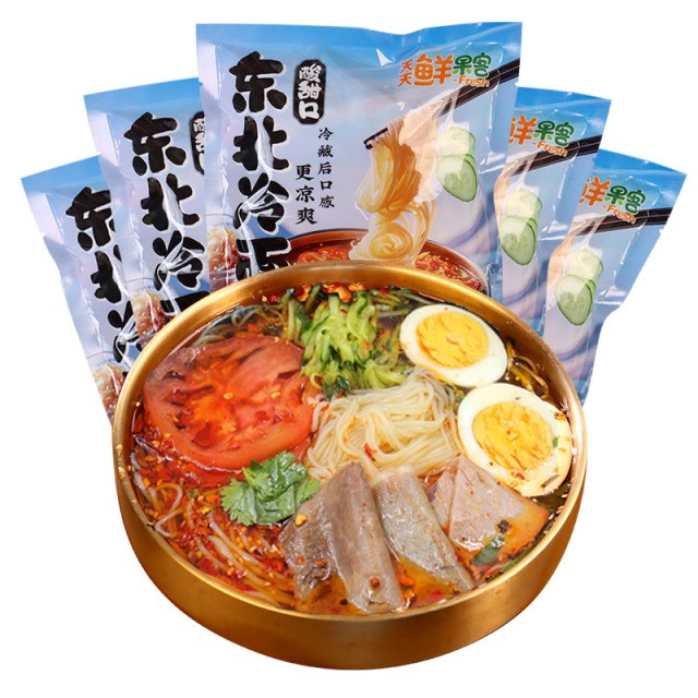 荞麦/小麦朝鲜冷面350g*5大袋