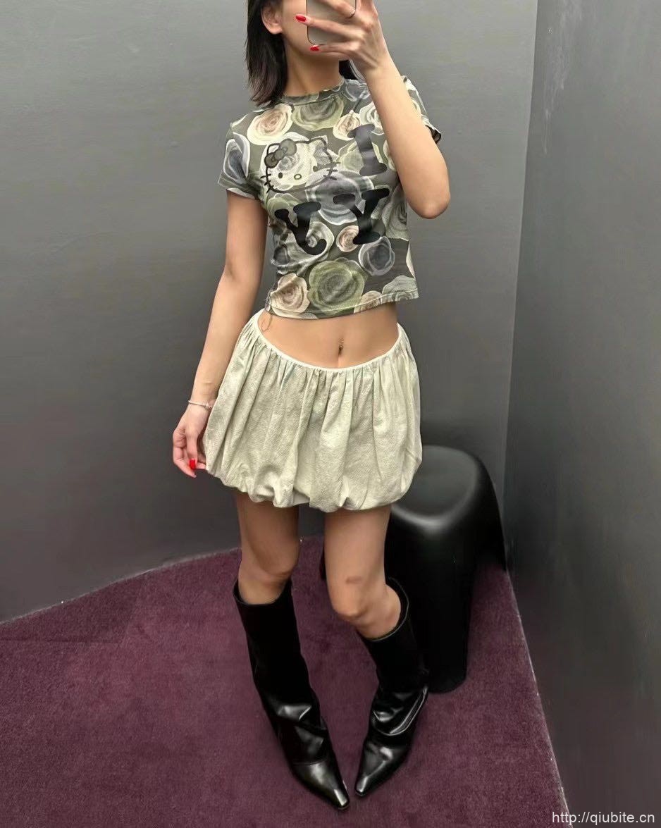 elle 穿上气球裙,美成一片云