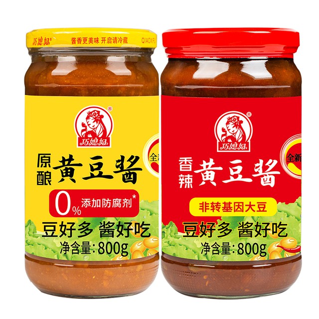 【巧媳妇】原酿黄豆酱800g*2瓶装