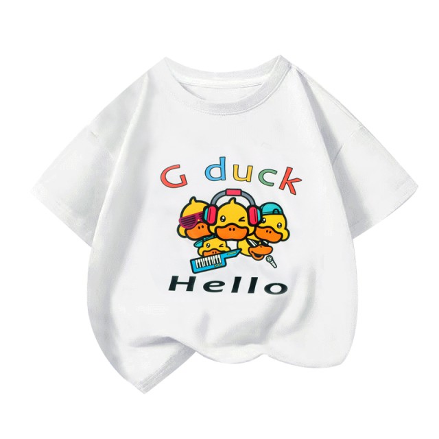 GDUCKKIDS哈罗小黄鸭夏季儿童纯棉T恤