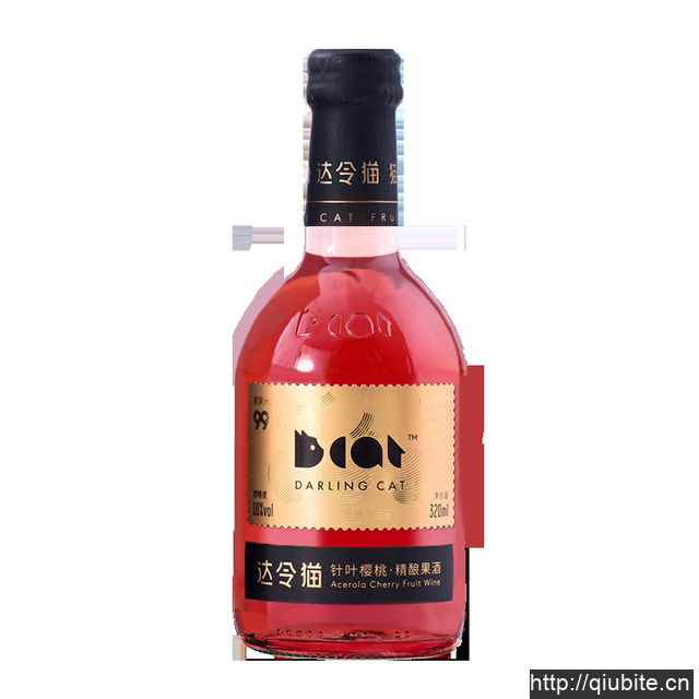 达令猫樱桃果酒苹果酒10度320mlx2瓶