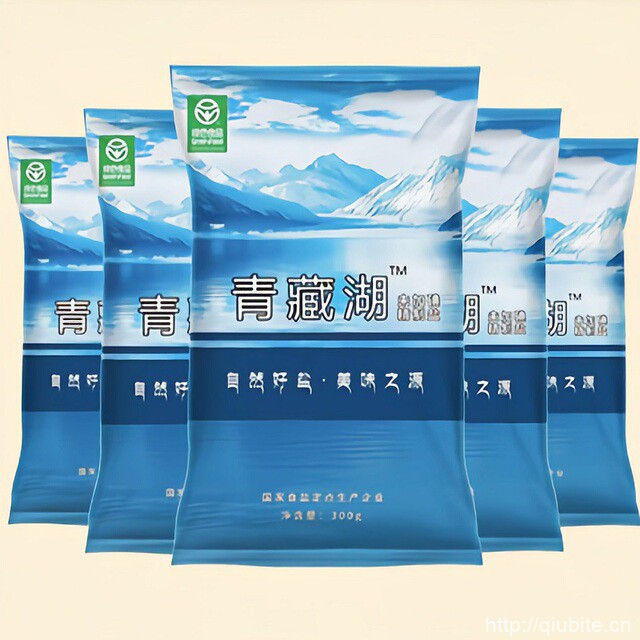 青藏湖无碘食用盐300g*8袋