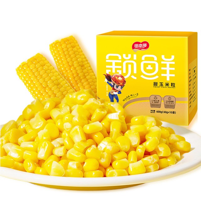 农投集团水果玉米粒开袋即食60g*10袋
