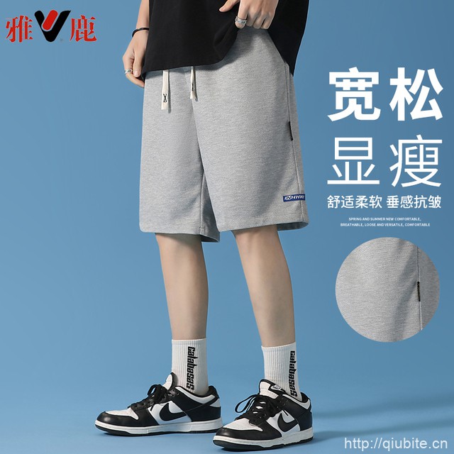 拍2件！雅鹿男士外穿夏季薄款冰丝短裤