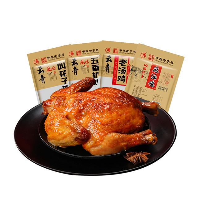 云青五香扒鸡500g整只真空即食