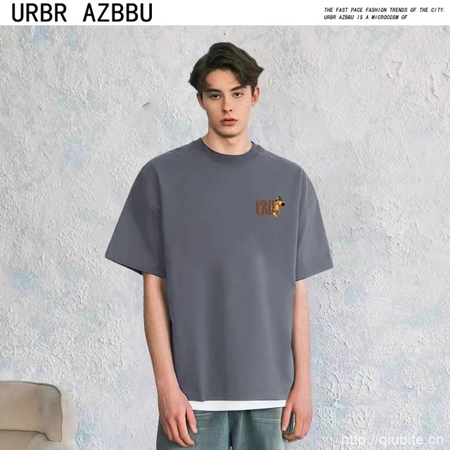 URBRAZBBU夏季男女同款纯棉T恤