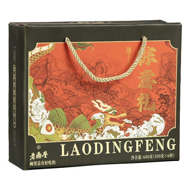 老鼎丰粽意礼东北糯米蜜枣甜粽子原味600g