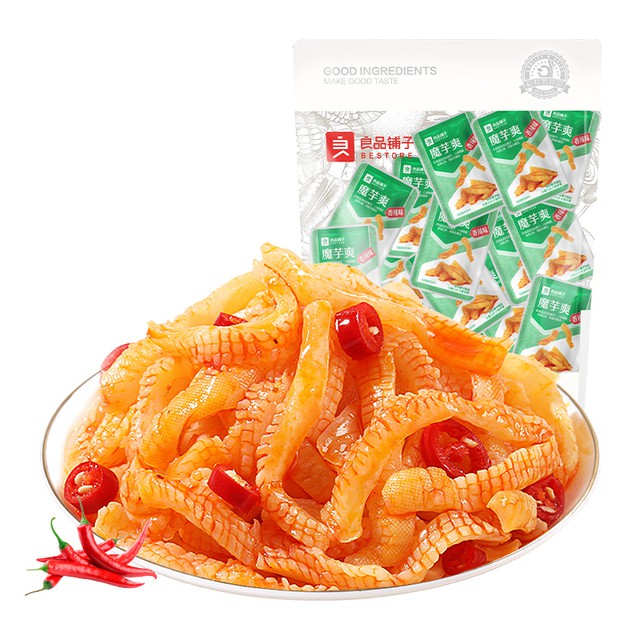 良品铺子魔芋爽香辣味300g*1袋30包