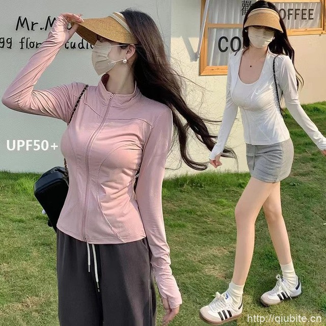度步者防晒衣女款冰丝凉感速干收腰修身