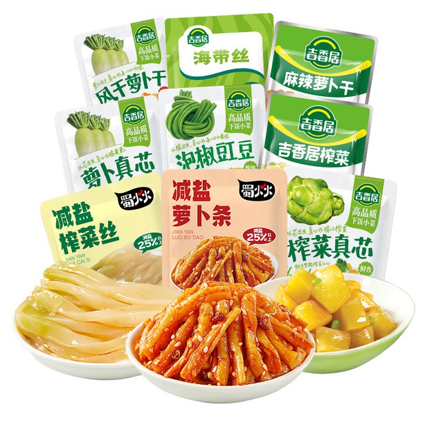 任选6件最多42袋！！吉香居.榨菜全家福