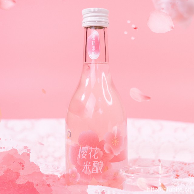 米婆婆樱花米酿小甜酒米酒300mlx2瓶