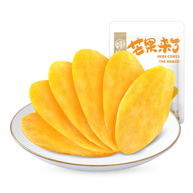 【华味亨】量贩装厚切芒果干500g
