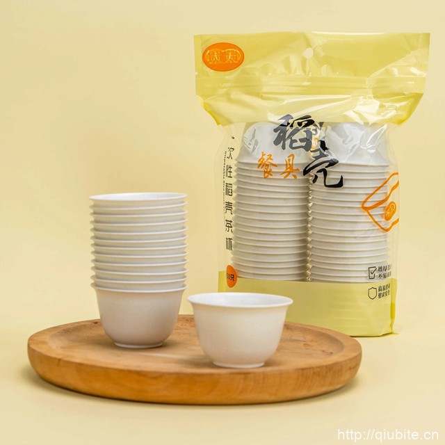 稻壳一次性功夫茶杯50个