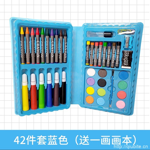 水彩笔套装画笔42件套 赠画画本
