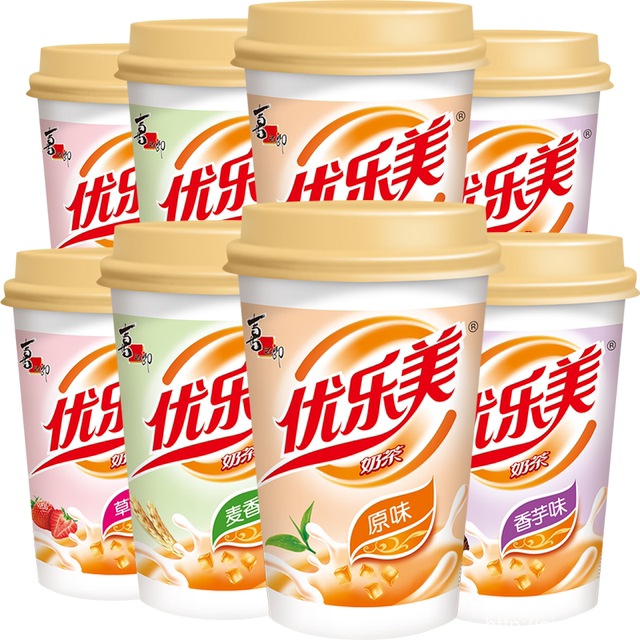 优乐美椰果奶茶杯装多口味
