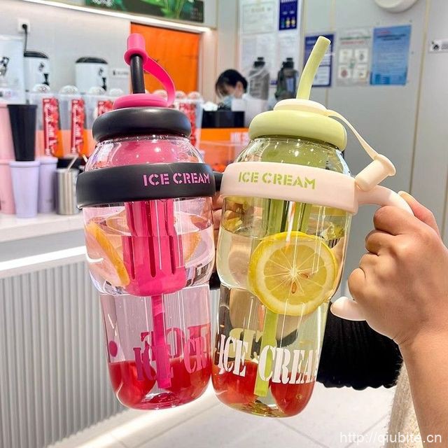 夏季冰霸杯高颜值女生巨无霸水杯1100ml