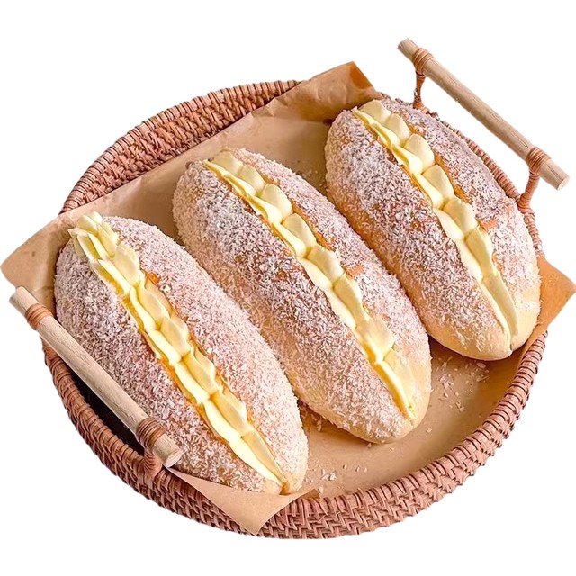 【不多言旗舰店】椰蓉奶油面包1箱10包500g