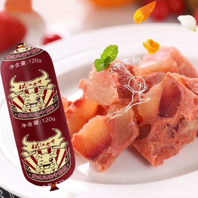 松江老号俄罗斯风味牛筋肠 120g*10根