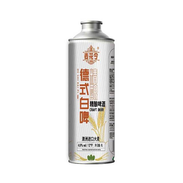 德式精酿啤酒白啤1L
