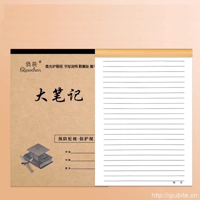精品高端牛皮作业本10本