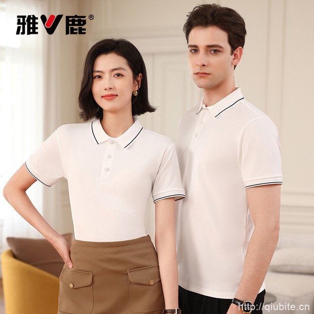 雅鹿夏季潮流翻领男装体恤POLO