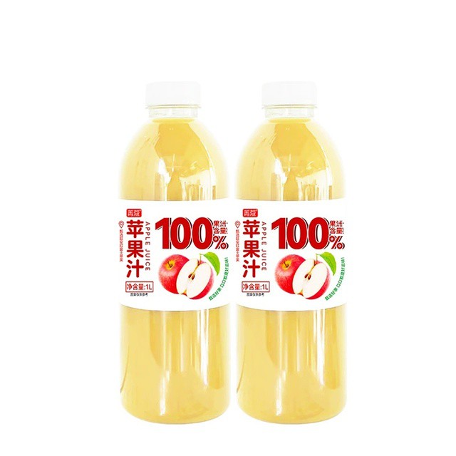 菁蔻苹果汁2瓶2L孕妇果蔬汁