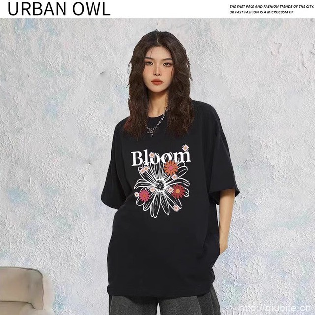 URBAN OWL男女夏季宽松休闲圆领短袖t恤