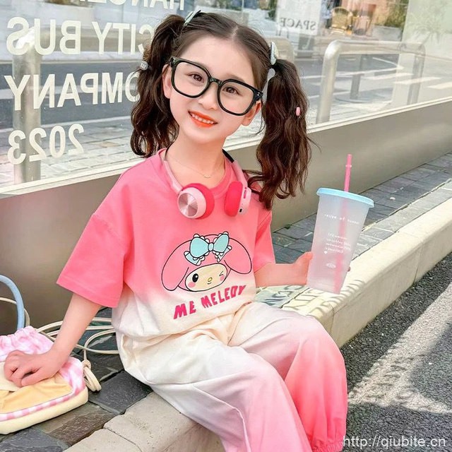 口袋虎夏季新款儿童套装速干短袖休闲裤套装