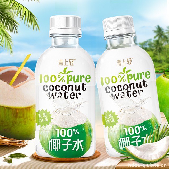 青上轻！纯椰子水300ml×8瓶