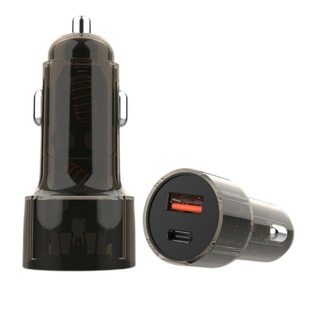 车载充电器手机快充点烟器转换头一拖二通用