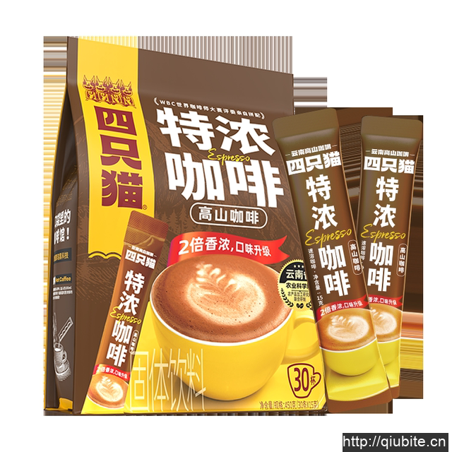 【四只猫咖啡】浓醇特浓咖啡25条