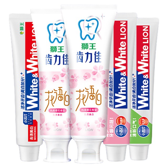 LION狮王多效护理牙膏640g家庭实惠套装