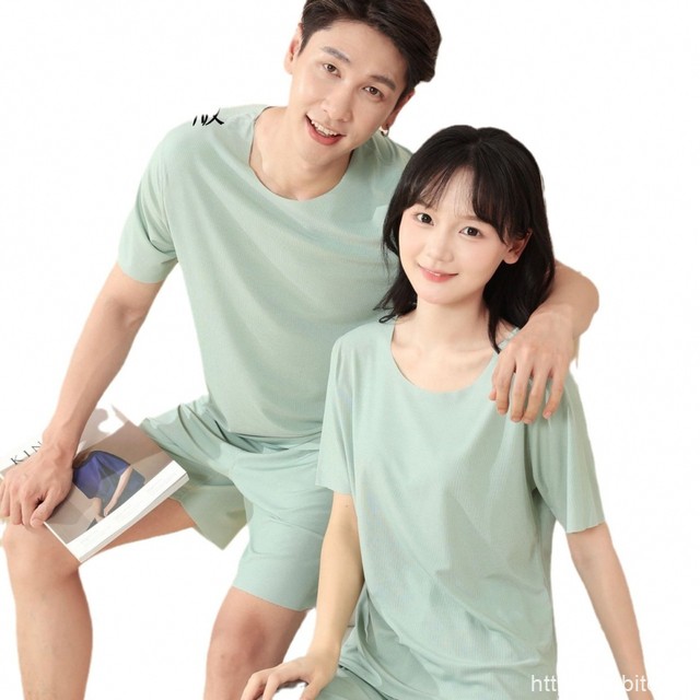 新氧乐动冰丝家居服情侣套装