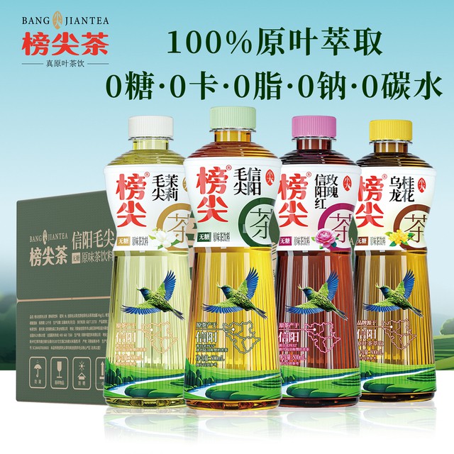 榜尖信阳毛尖茶500ml*8瓶