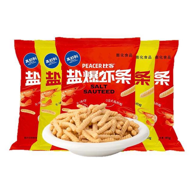 比客盐爆虾条非油炸80g*5包
