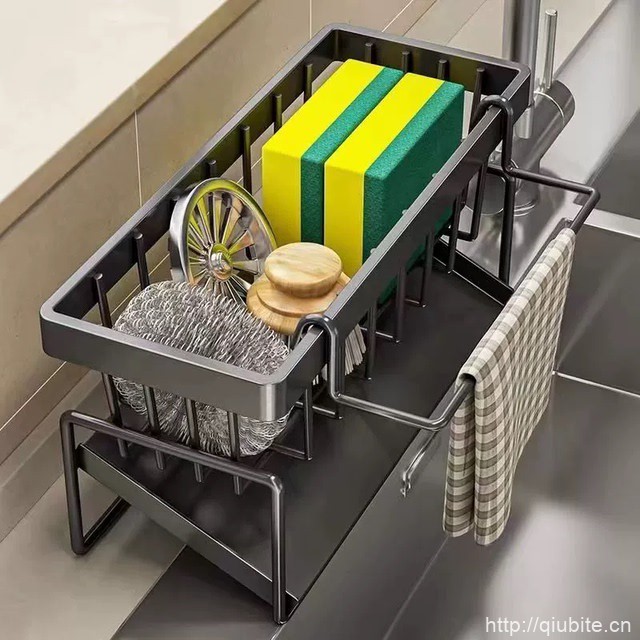 厨房置物架抹布收纳沥水