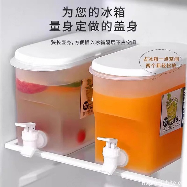 冷水壶耐高温带龙头食品级冷饮桶3.5L