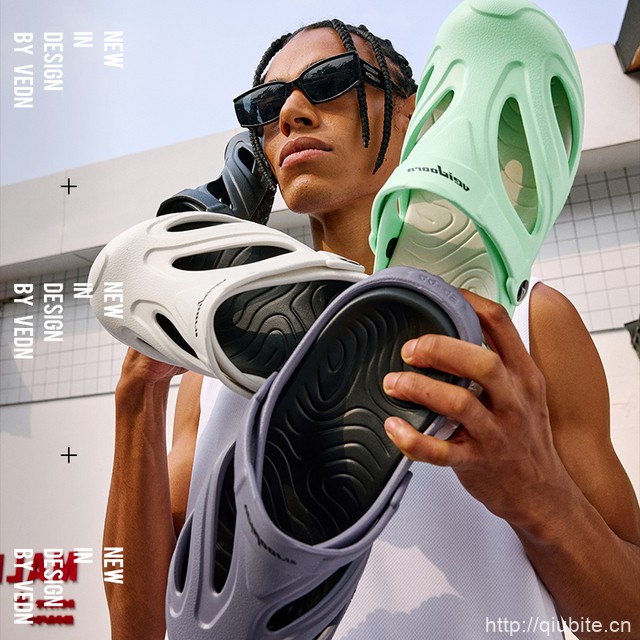 维动洞洞鞋男鞋厚底运动凉鞋
