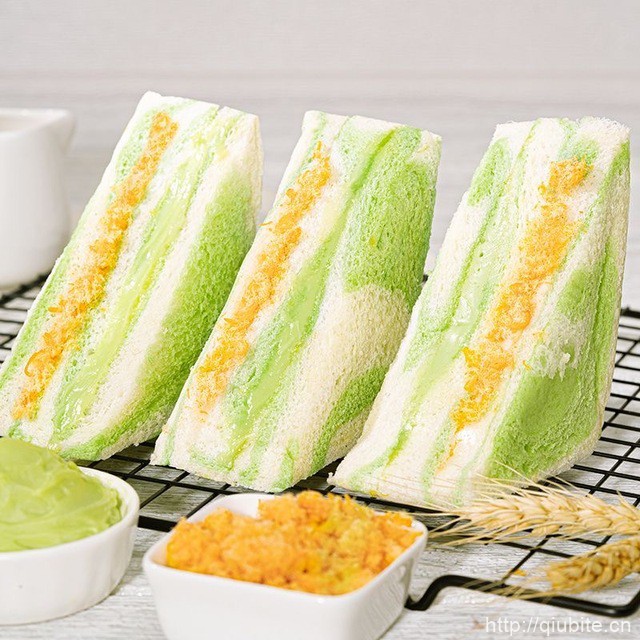 芋泥牛油果三明治手工制作70g*3包