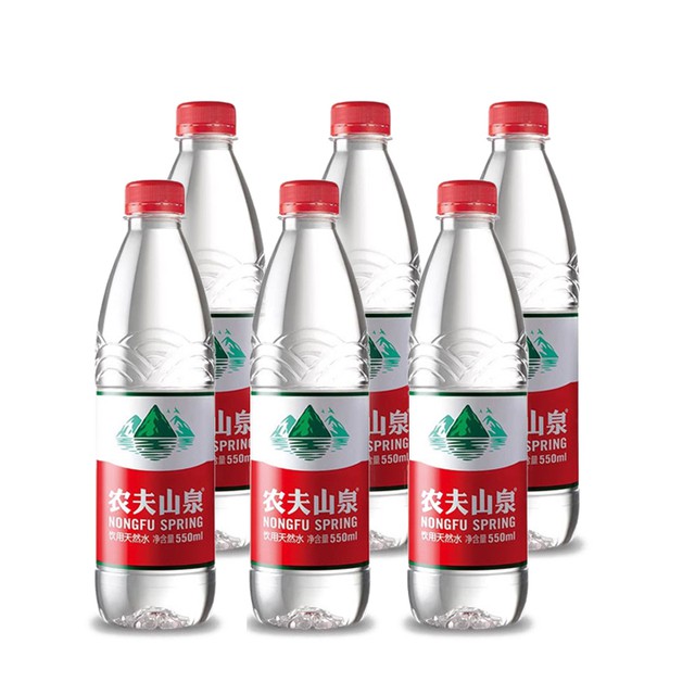 农夫山泉天然饮用水550ml*6瓶