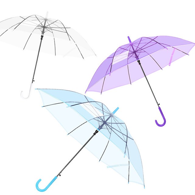 日系小清新透明雨伞ins高颜值大号雨伞