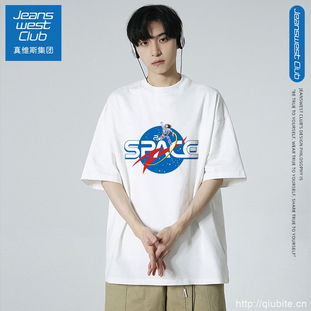 JEANSWESTCLUB2025新款夏季短袖t恤男女爆款3件