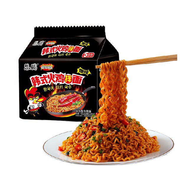 思圆方便面韩式火鸡面129g*10袋