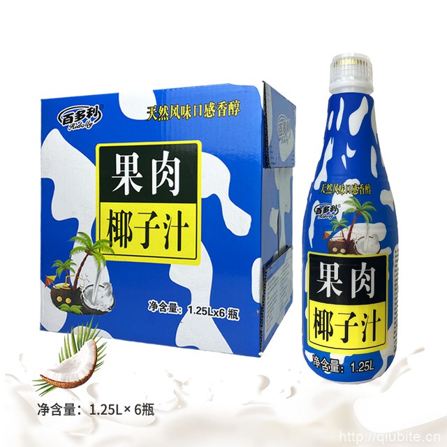 G椰子汁 生榨海南椰汁1.25L*6瓶整箱装