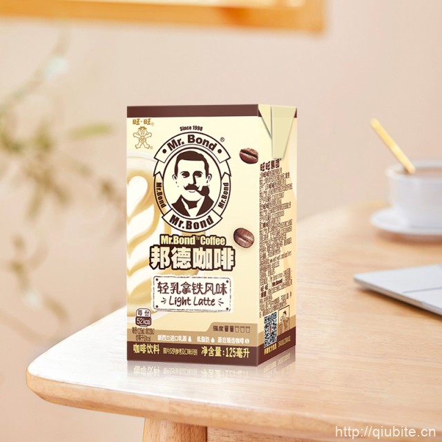 旺旺邦德轻乳拿铁咖啡125ml*20盒+赠4盒