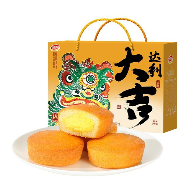 达利园注心蛋黄派整箱650g