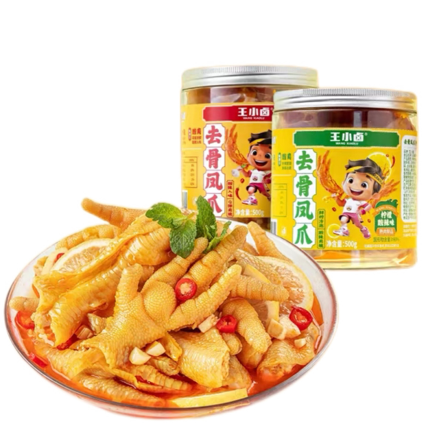 王小卤无骨鸡爪500g