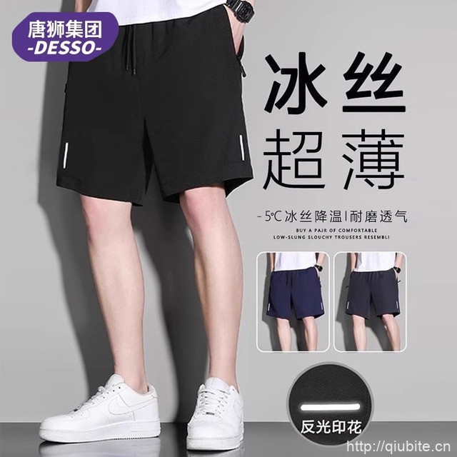 唐狮旗下DESSO绣花薄款冰丝裤