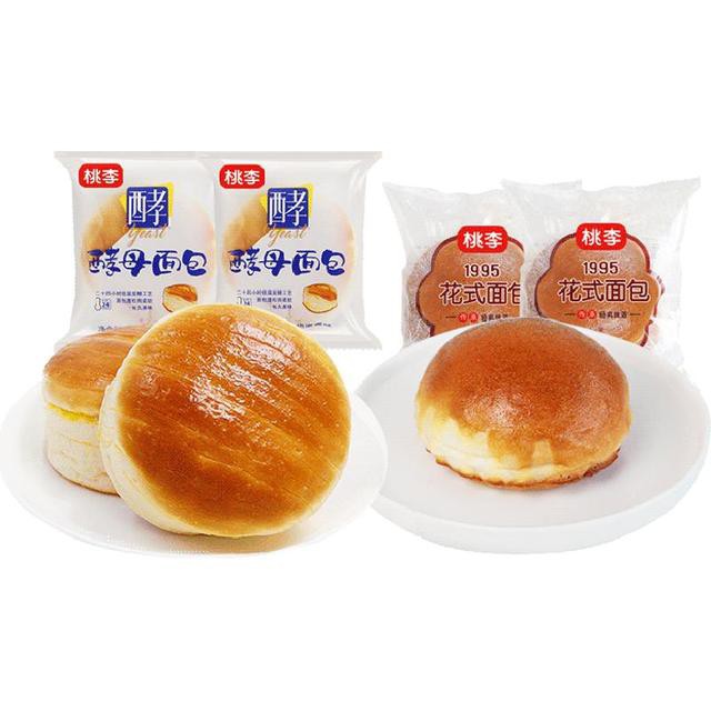 桃李面包酵母牛奶蛋羹味+花式面包蛋糕