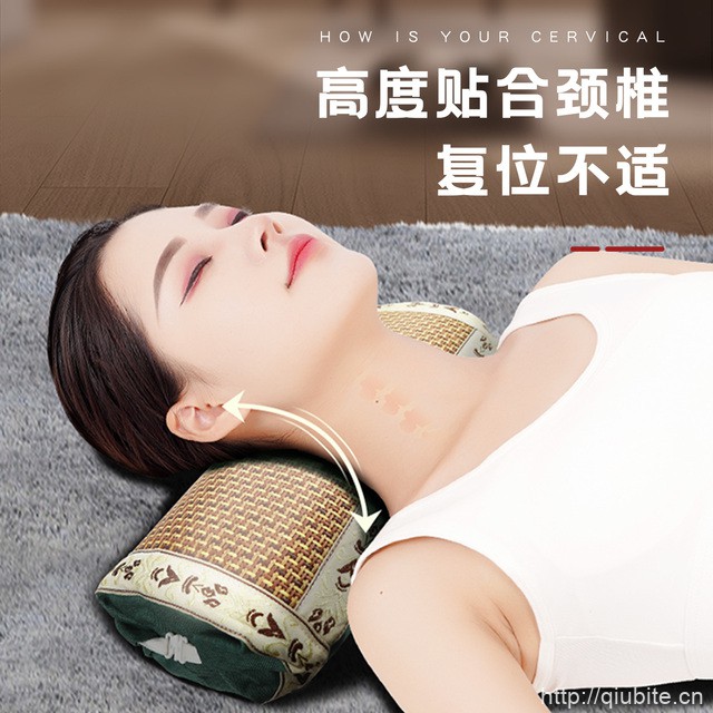凉席艾草枕头家用护颈清爽宫廷枕